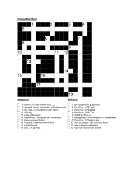 Kreuzworträtsel 1 - Robert-Koch