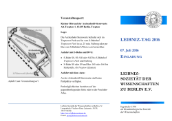 Flyer - Leibniz-Sozietät der Wissenschaften zu Berlin eV