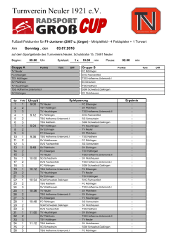 F1-Jugend - Turnverein Neuler