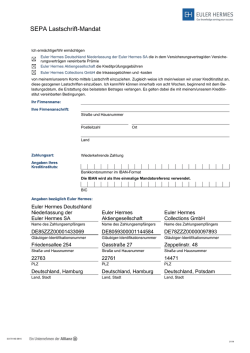 SEPA Lastschrift-Mandat
