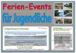 Ferien-Events Kanutour Neuwerk 2016 Scharbeutz