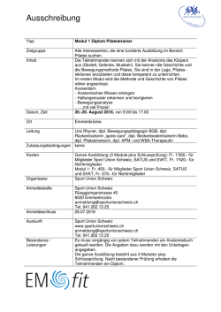 Info - Sport Union Schweiz