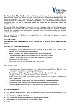 Die Hochschule Rhein-Waal in Kleve und Kamp