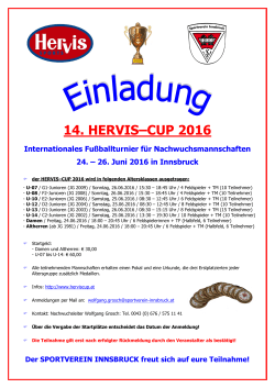 14. hervis–cup 2016 - Herviscup Innsbruck Startseite