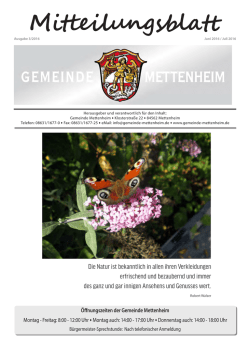 Mitteilungsblatt - Gemeinde Mettenheim