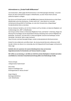 Informationen zu &bdquo;Zirndorf hei&szlig;t Willkommen&ldquo;