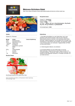 Melonen-Schinken-Salat