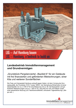 Baufeld 6 - Landesbetrieb Immobilienmanagement und