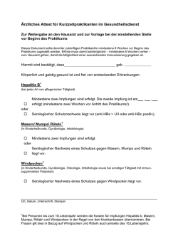 Impfnachweis - Klinikum Passau