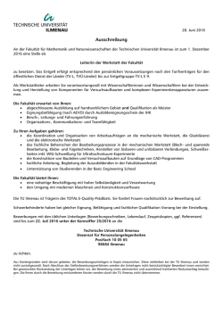Ausschreibung
