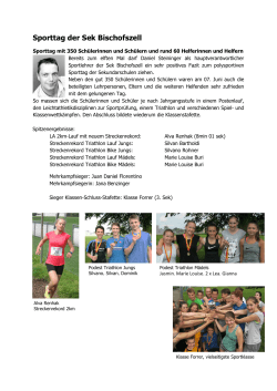 Bericht Sporttag Sek - Sekundarschule Bischofszell