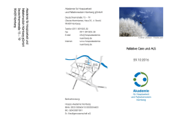 Palliative Care und ALS - Hospizakademie Nürnberg