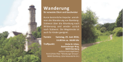 Ausschreibung Wanderung Bamberg:Wanderung 2011.qxd