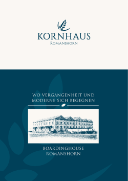 Boardinghouse - Kornhaus Romanshorn