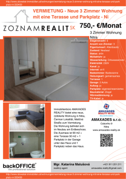 Druck - Immobilien der Slowakei