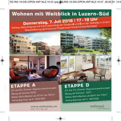 Wohnen mit Weitblick in Luzern-Süd