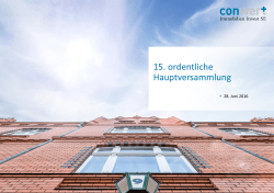 15. ordentliche Hauptversammlung