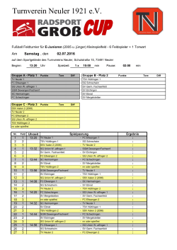 E-Jugend - Turnverein Neuler