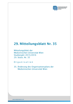 29. Mitteilungsblatt Nr. 35