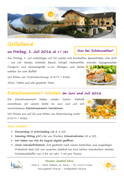 Grillabend - Gasthof Silvia