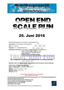 Open End Scale Run 2016