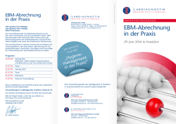 eBM-abrechnung in der Praxis