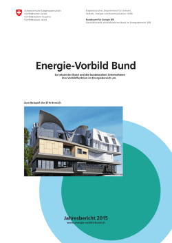 Energie-Vorbild Bund - Bundespublikationen für Privatkunden