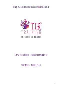 Modulplan - TIR® Training