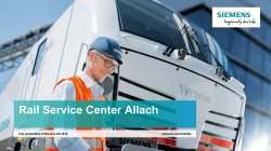 Präsentation: Rail Service Center Allach