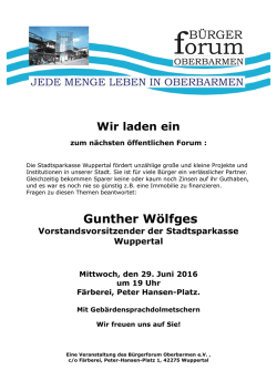 Gunther W&ouml;lfges - Geh&ouml;rlosenverband Bergisch Land e.V