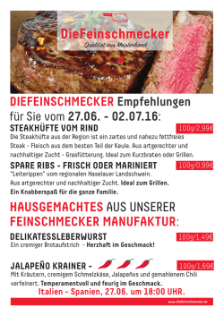 HAUSGEMACHTES AUS UNSERER FEINSCHMECKER