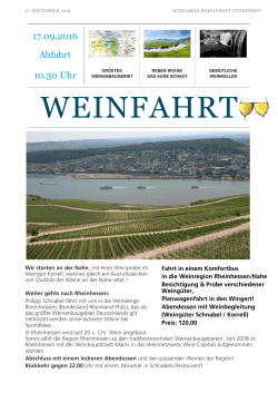 Weinfahrt 17.09.2016 - Schnabels Restaurant