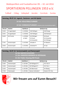 Programm - Sportverein Pelligen 1953 eV