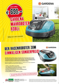 Gardena Mähroboter R38Li zum Sonderpreis!