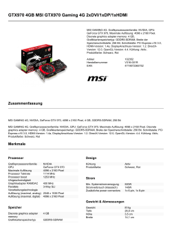 GTX970 4GB MSI GTX970 Gaming 4G 2xDVI/1xDP/1xHDMI