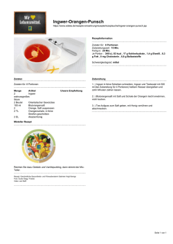 Ingwer-Orangen-Punsch