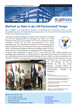 BioPark zu Gast in der US-Partnerstadt Tempe