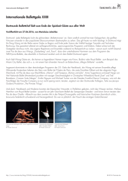 Iflterflatioflale Ballettgala XXIII