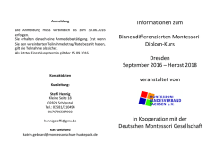 Informationsblatt - Montessori