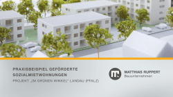 Präsentation "Praxisbeispiel Geförderte Sozialmietwohnungen"
