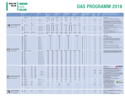 ISOLAR&reg; Programm 2016