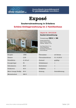 Exposé - Ohne