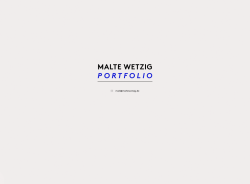 MALTE WETZIG PORTFOLIO