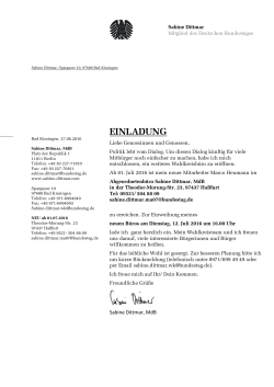Einladung zur Eröffnung de neuen Wahlkreisbüros in Haßfurt (PDF