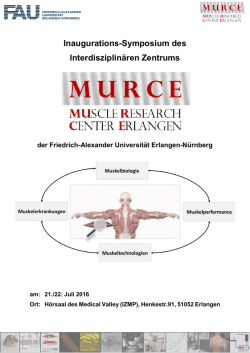 Inaugurations-Symposium des Interdisziplin&auml;ren Zentrums