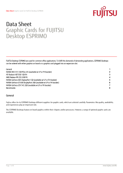 Data Sheet Fujitsu - Faust Technologies GmbH