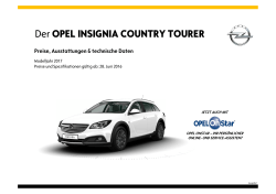 Insignia Country Tourer Preisliste