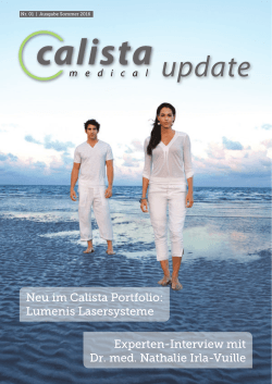 Calista update - Calista Medical GmbH