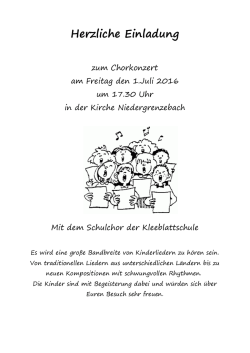 Herzliche Einladung