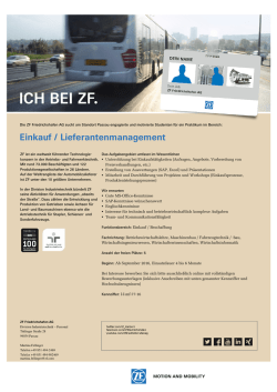 Einkauf / Lieferantenmanagement